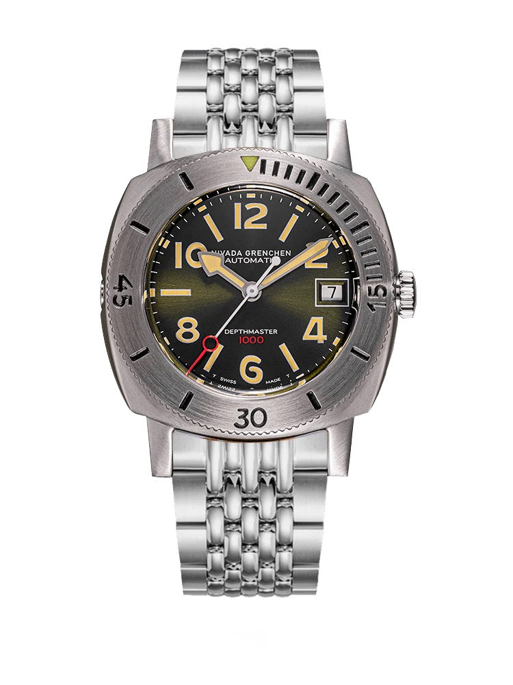NIVADA GRENCHEN : DEPTHMASTER GREEN DATE