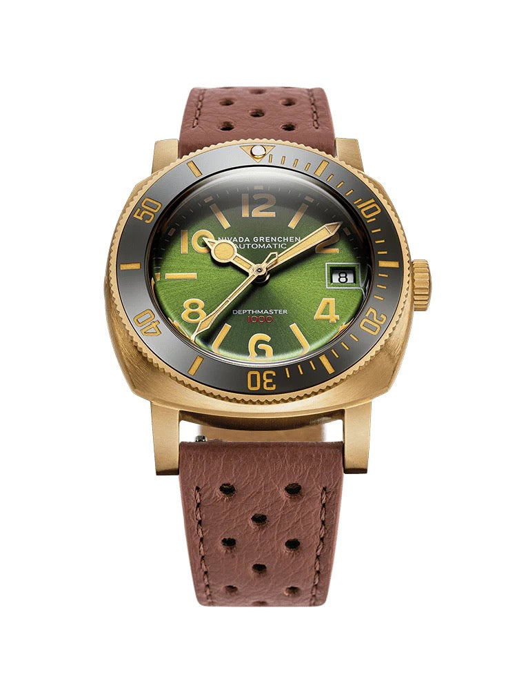 NIVADA GRENCHEN : DEPTHMASTER BRONZE GREEN