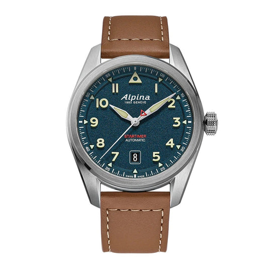 MONTRE ALPINA : STARTIMER PILOT AUTOMATIQUE BLEU AL-525NW4S36