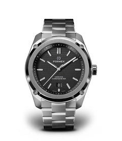 Montre Formex : Essence Chronomètre Automatique Noire 39 mm