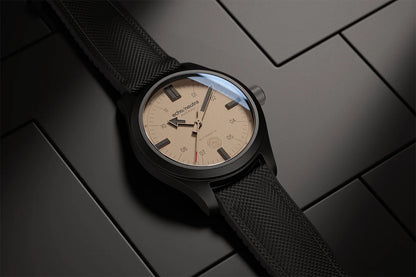 Montre Echo/Neutra : Averau 42 3H Céramique Sable