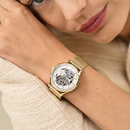 CHARLIE PARIS WATCH: INITIAL 36 OPENWORK GOLD