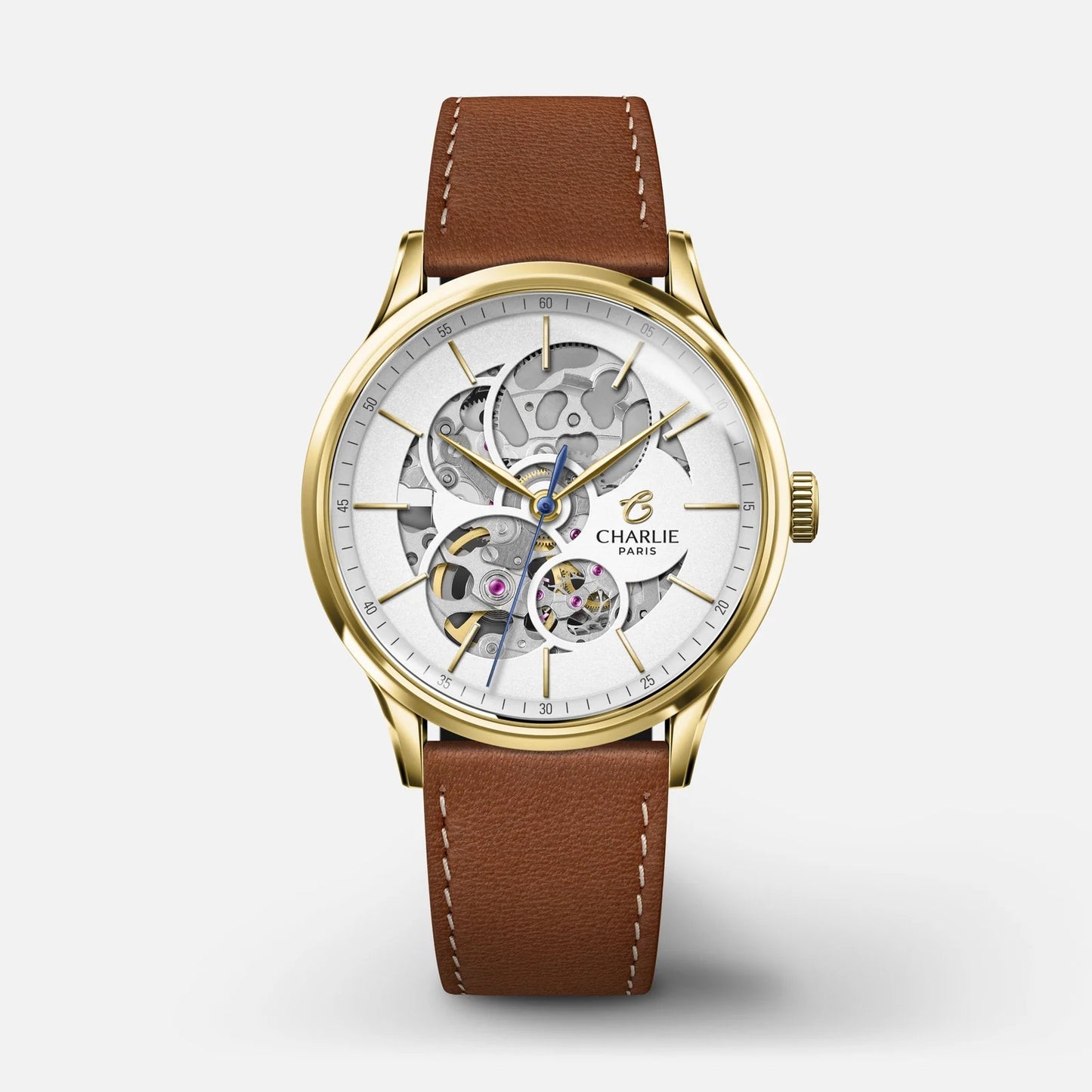 CHARLIE PARIS WATCH: INITIAL 36 OPENWORK GOLD