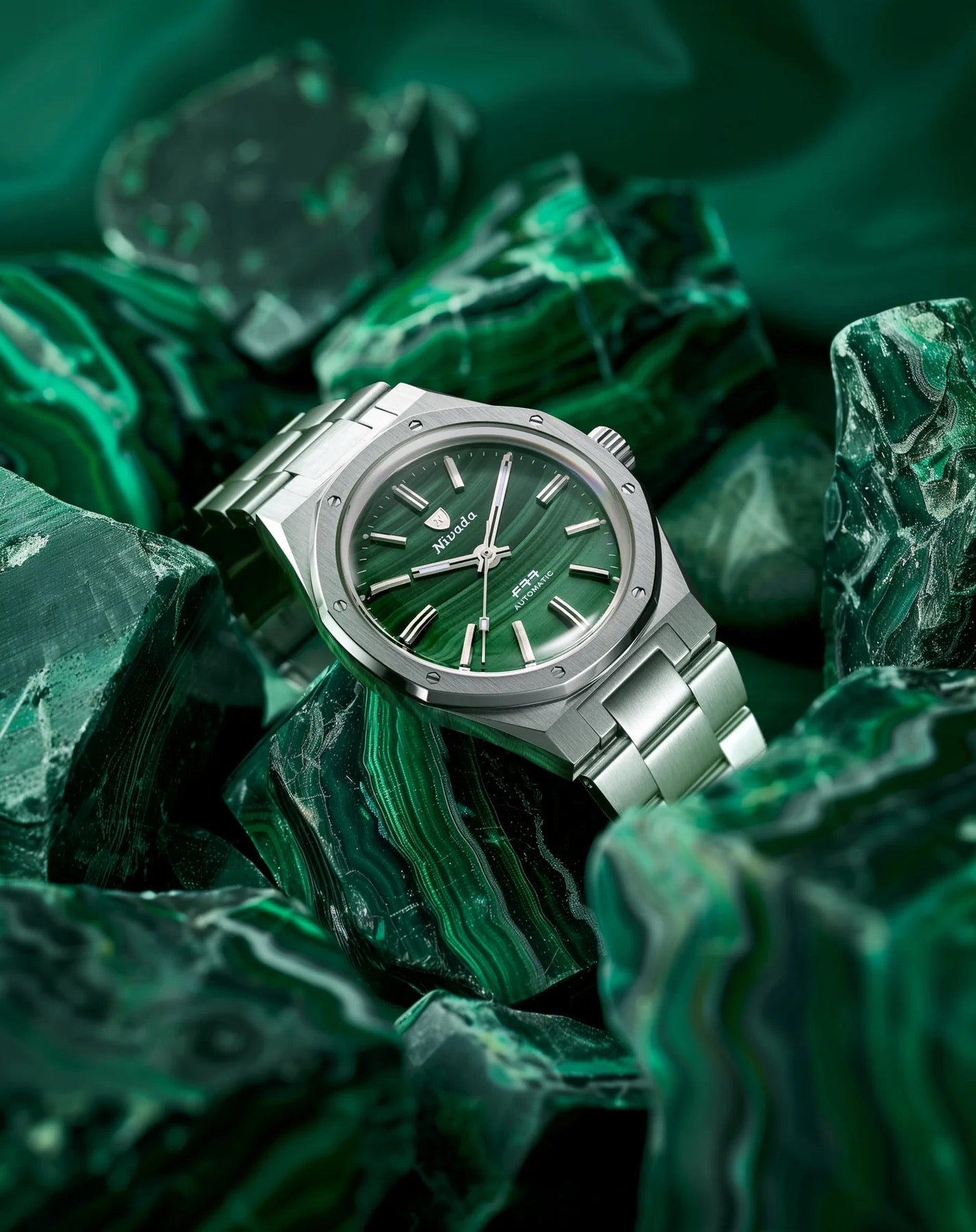 NIVADA GRENCHEN: F77 DARK BLUE AVENTURINE - WITHOUT DATE
