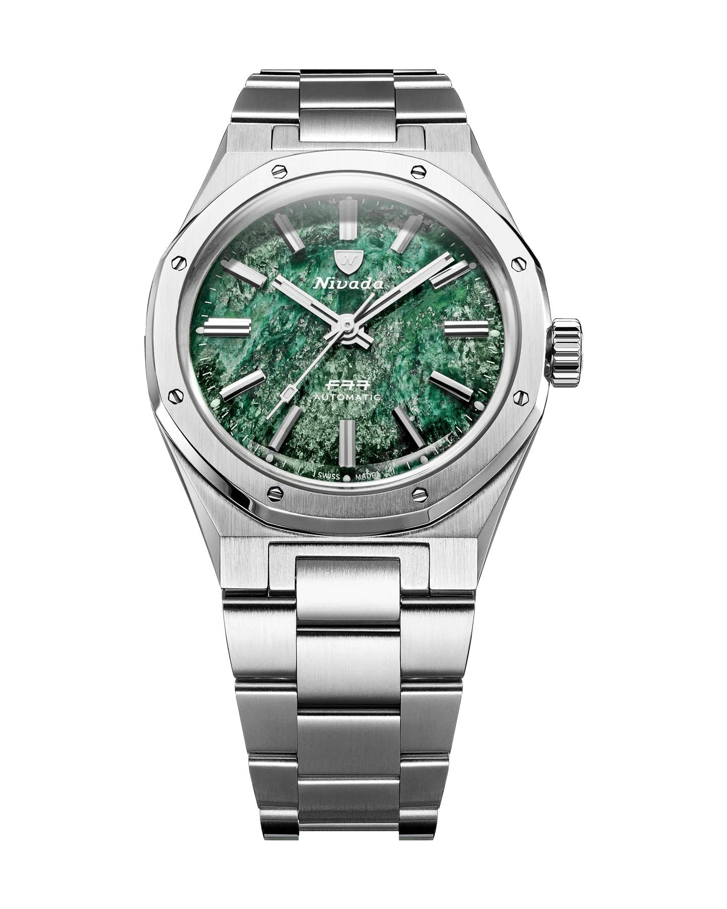 NIVADA GRENCHEN: F77 DARK BLUE AVENTURINE - WITHOUT DATE