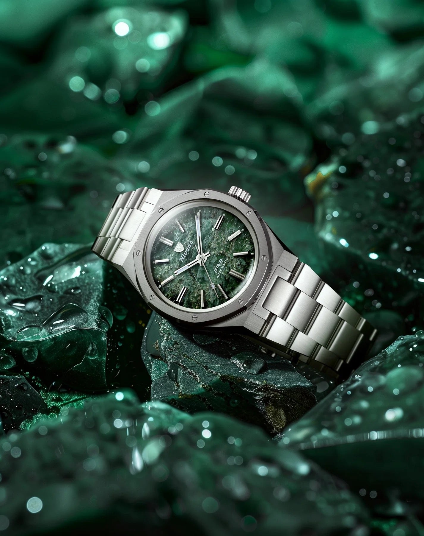 NIVADA GRENCHEN: F77 DARK BLUE AVENTURINE - WITHOUT DATE