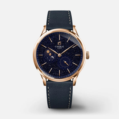 CHARLIE PARIS : INITIAL 36 JOUR/NUIT AVENTURINE OR ROSE