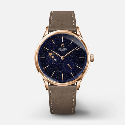 CHARLIE PARIS : INITIAL 36 JOUR/NUIT AVENTURINE OR ROSE