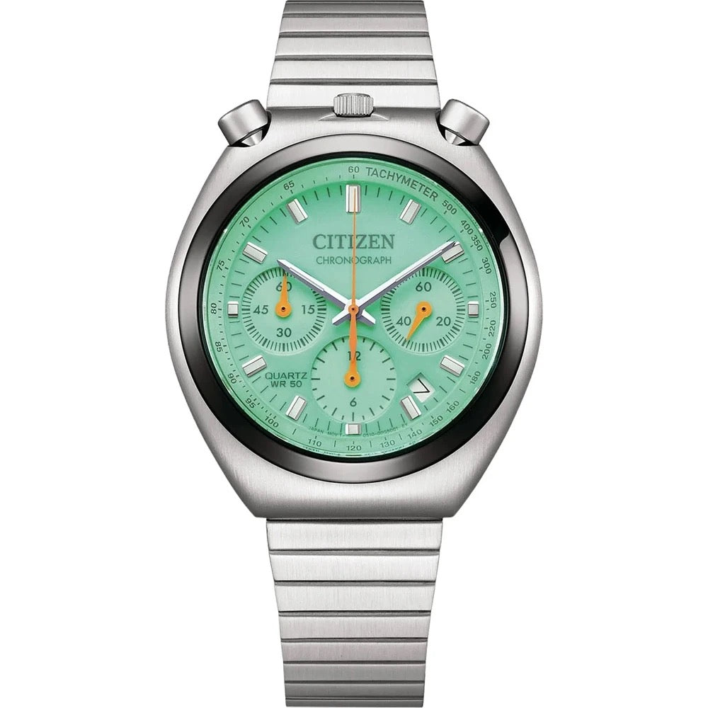 MONTRE CITIZEN : TSUNO CHRONOGRAPH BULLHEAD VERT ÉDITION LIMITÉE AN3660-73X