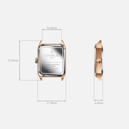 CHARLIE PARIS : MONCEAU NOIRE & OR ROSE