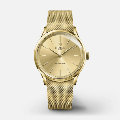 CHARLIE PARIS WATCH: INITIAL 35 GOLD