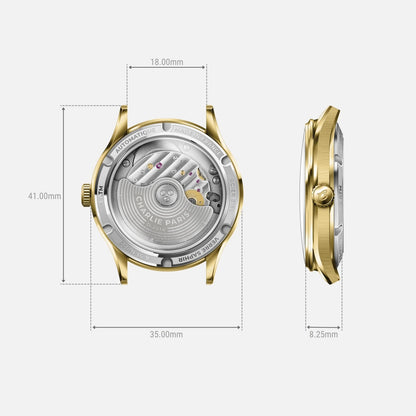 CHARLIE PARIS WATCH: INITIAL 35 GOLD