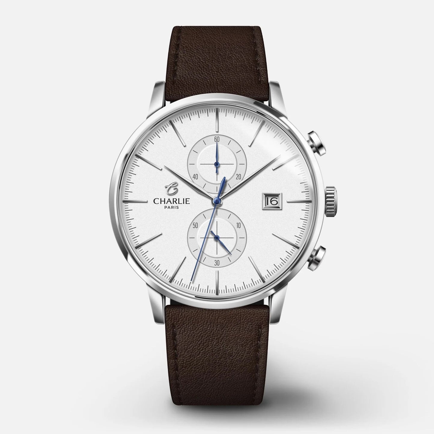 CHARLIE PARIS : HORIZON CHRONOGRAPHE BLANC