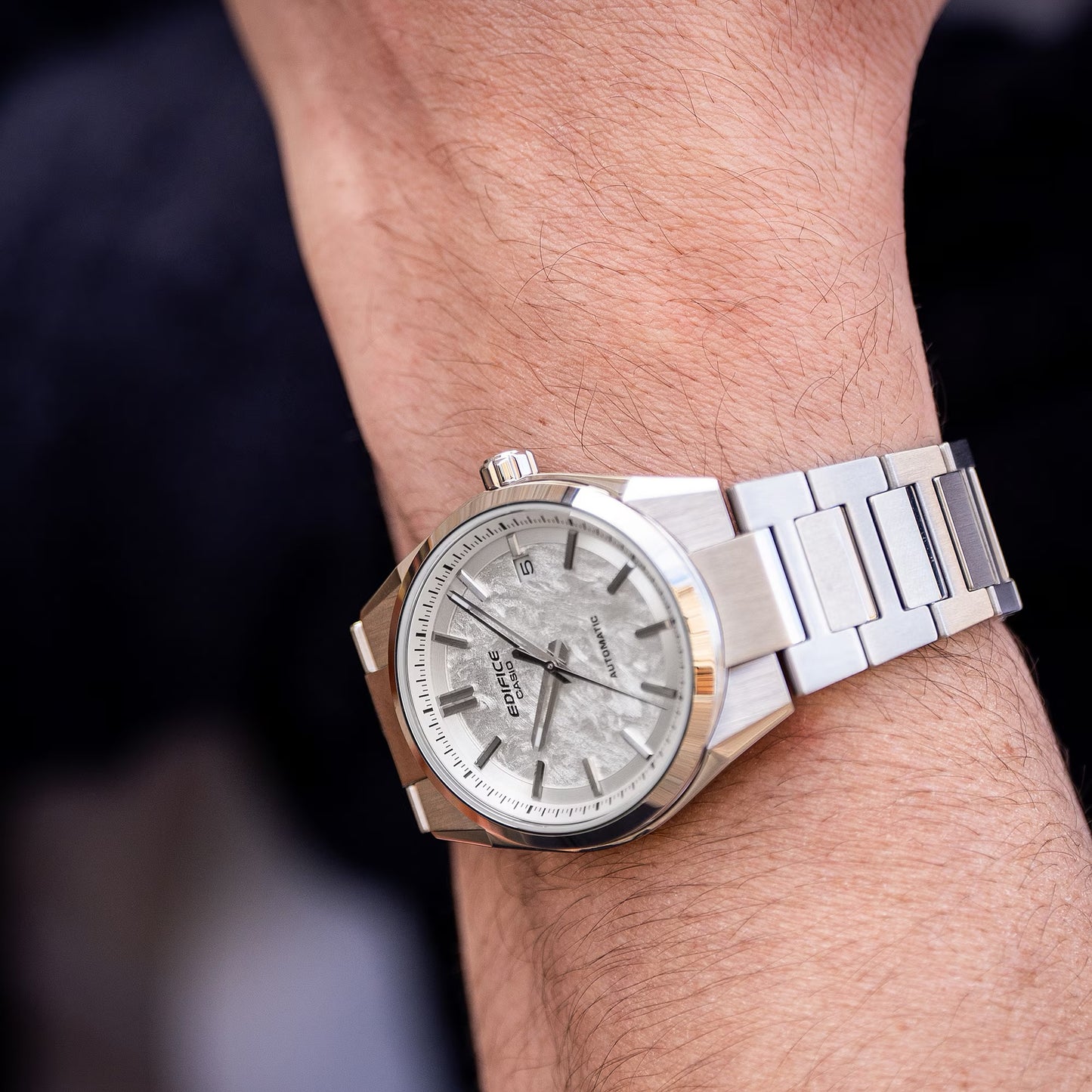 Montre Casio : Édifice Automatique Blanc EFK-110D-7A
