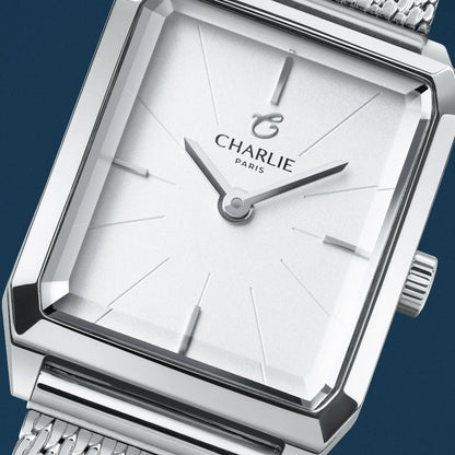 CHARLIE PARIS : MONCEAU BLANCHE & ACIER