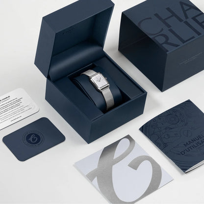 CHARLIE PARIS : MONCEAU BLANCHE & ACIER