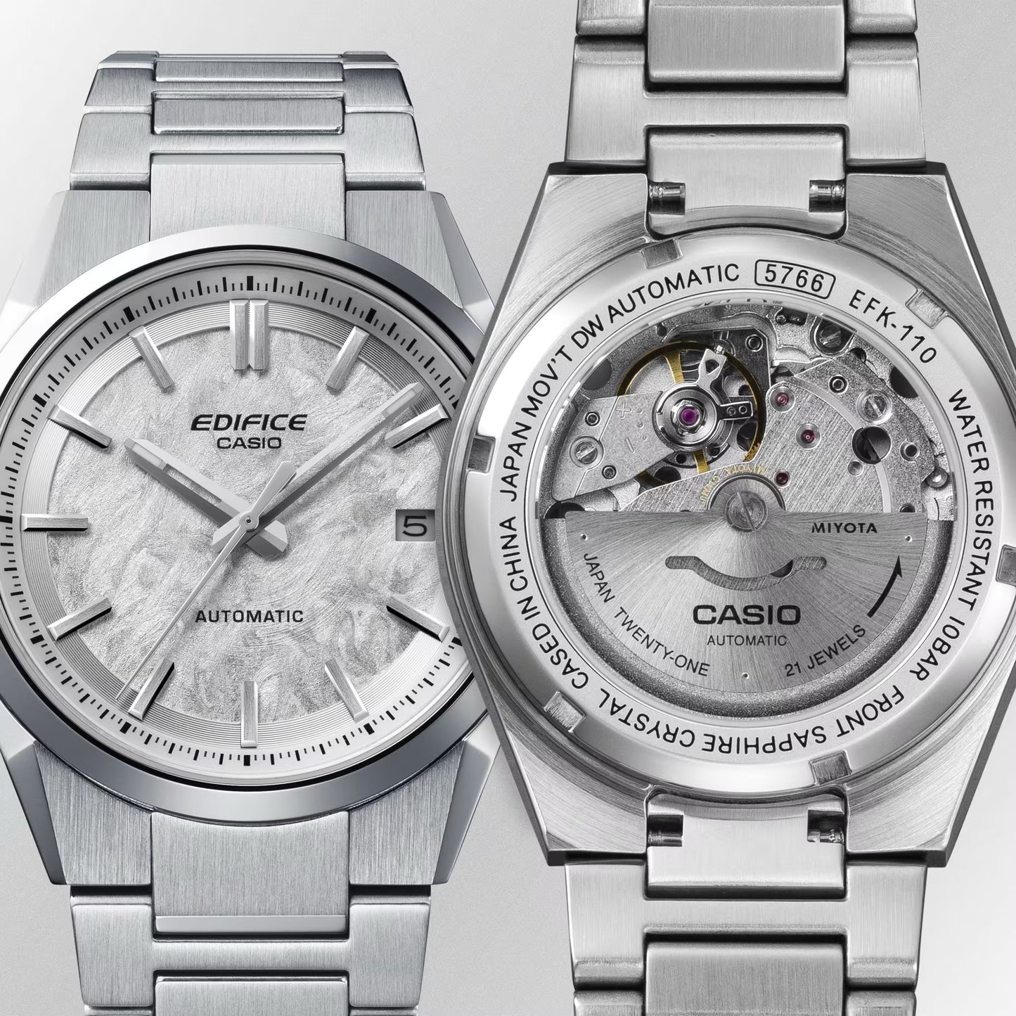 Montre Casio : Édifice Automatique Blanc EFK-110D-7A