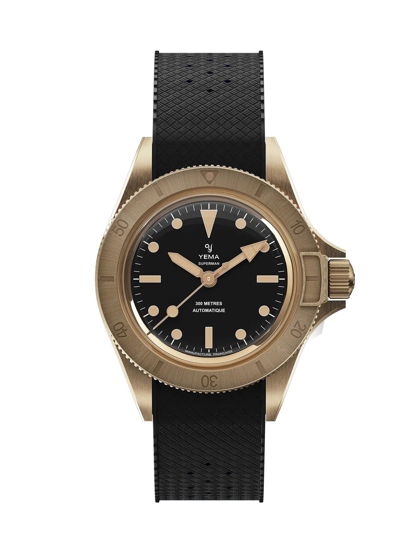 RELOJ YEMA: SUPERMAN BRONCE NEGRO 10CM