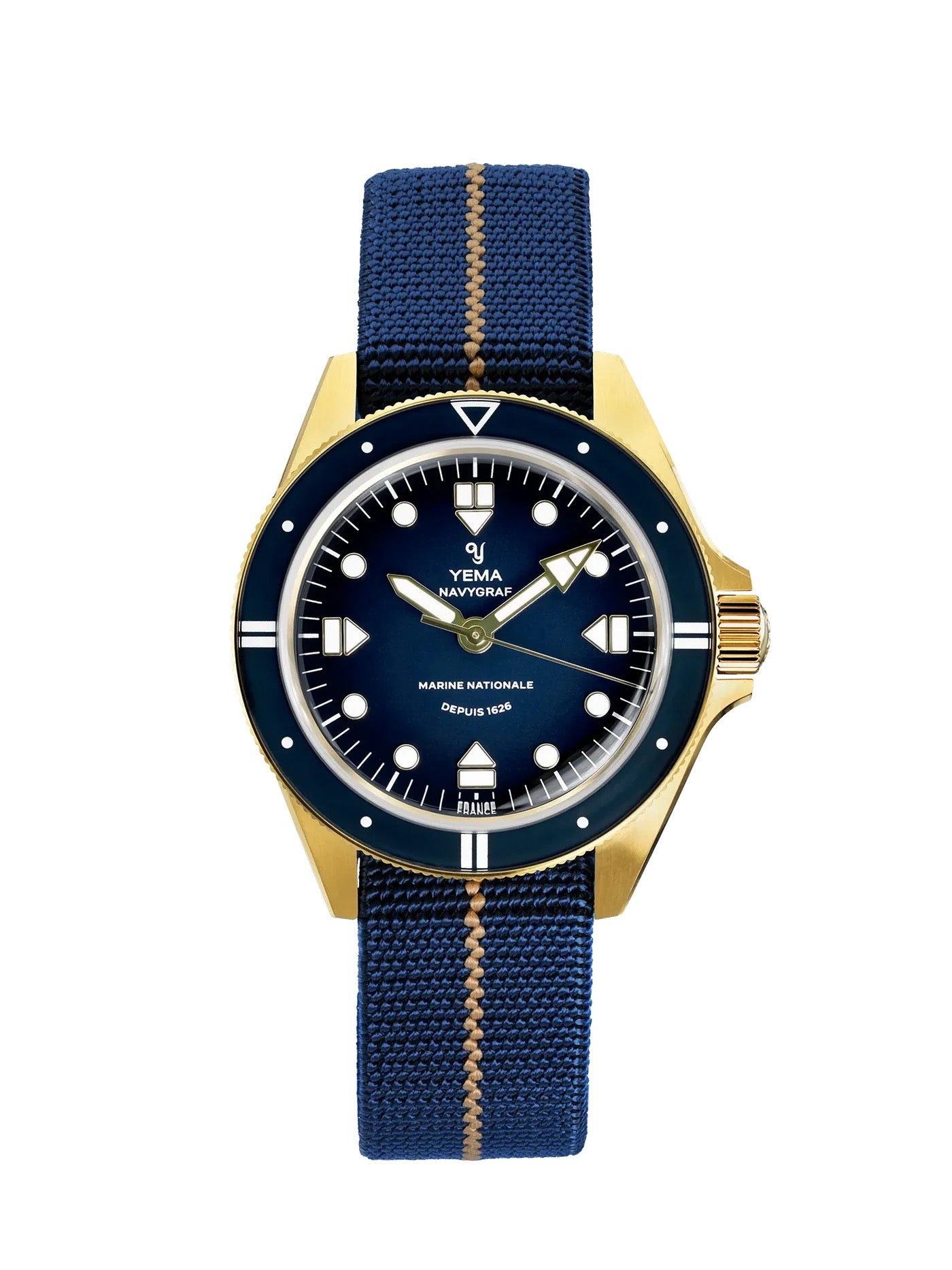 Montre Yema : Navygraf Marine Nationale Quartz Édition 400e Anniversaire YMHF1591MN-GG