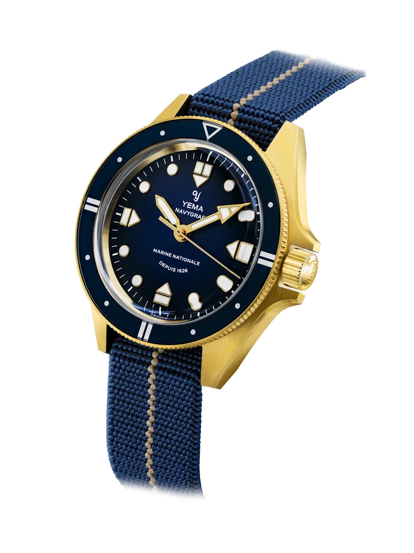 Montre Yema : Navygraf Marine Nationale Quartz Édition 400e Anniversaire YMHF1591MN-GG