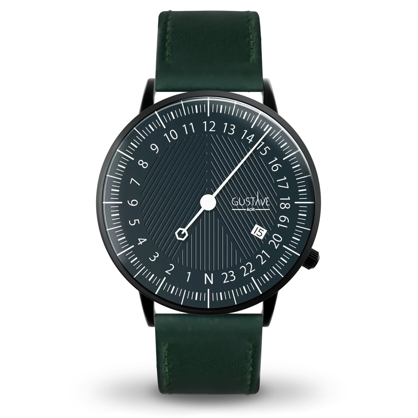 GUSTAVE: ANDRÉ 24H - GREEN DIAL - BLACK CASE