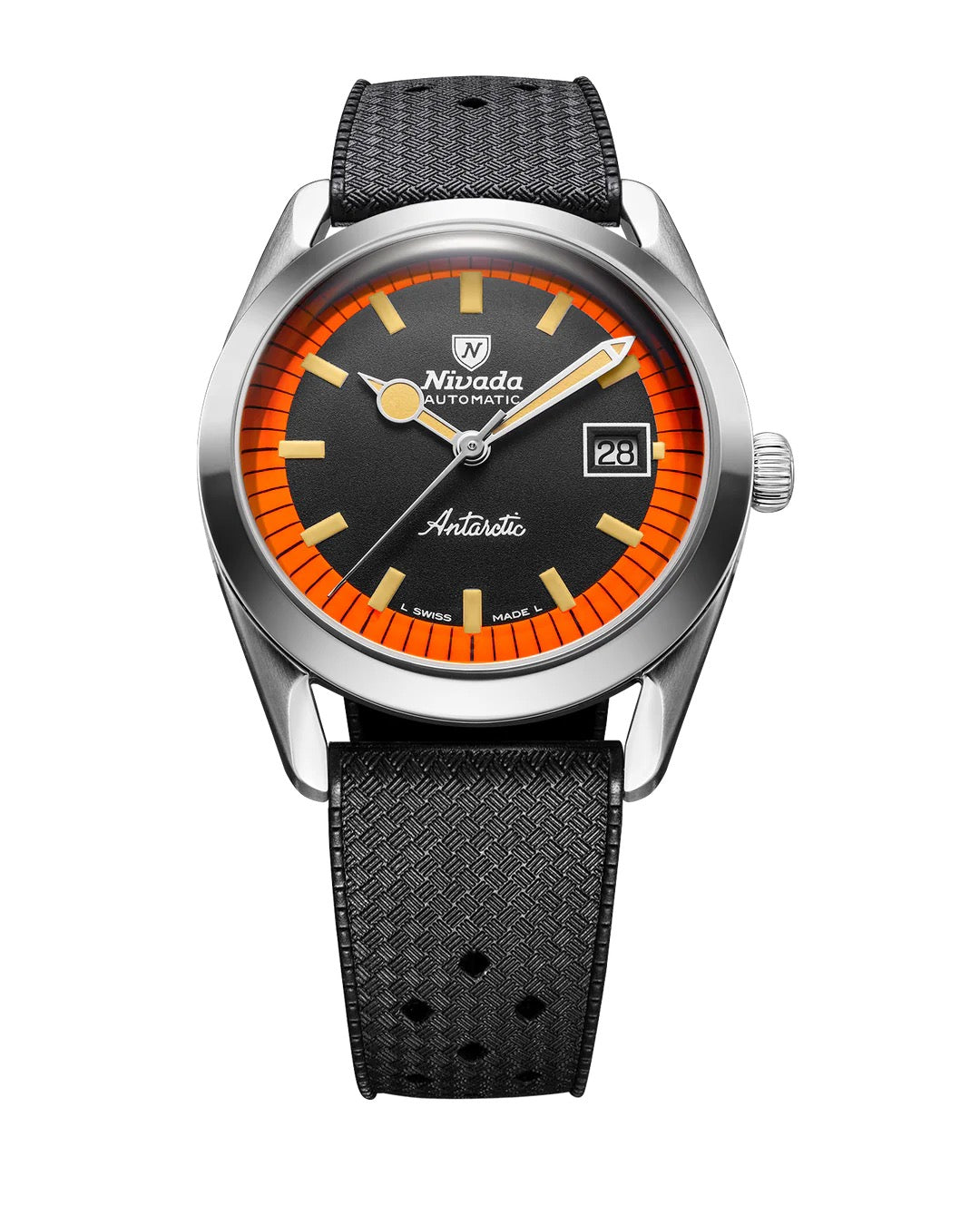 Montre Nivada Grenchen : Super Antarctic Orange et Noir