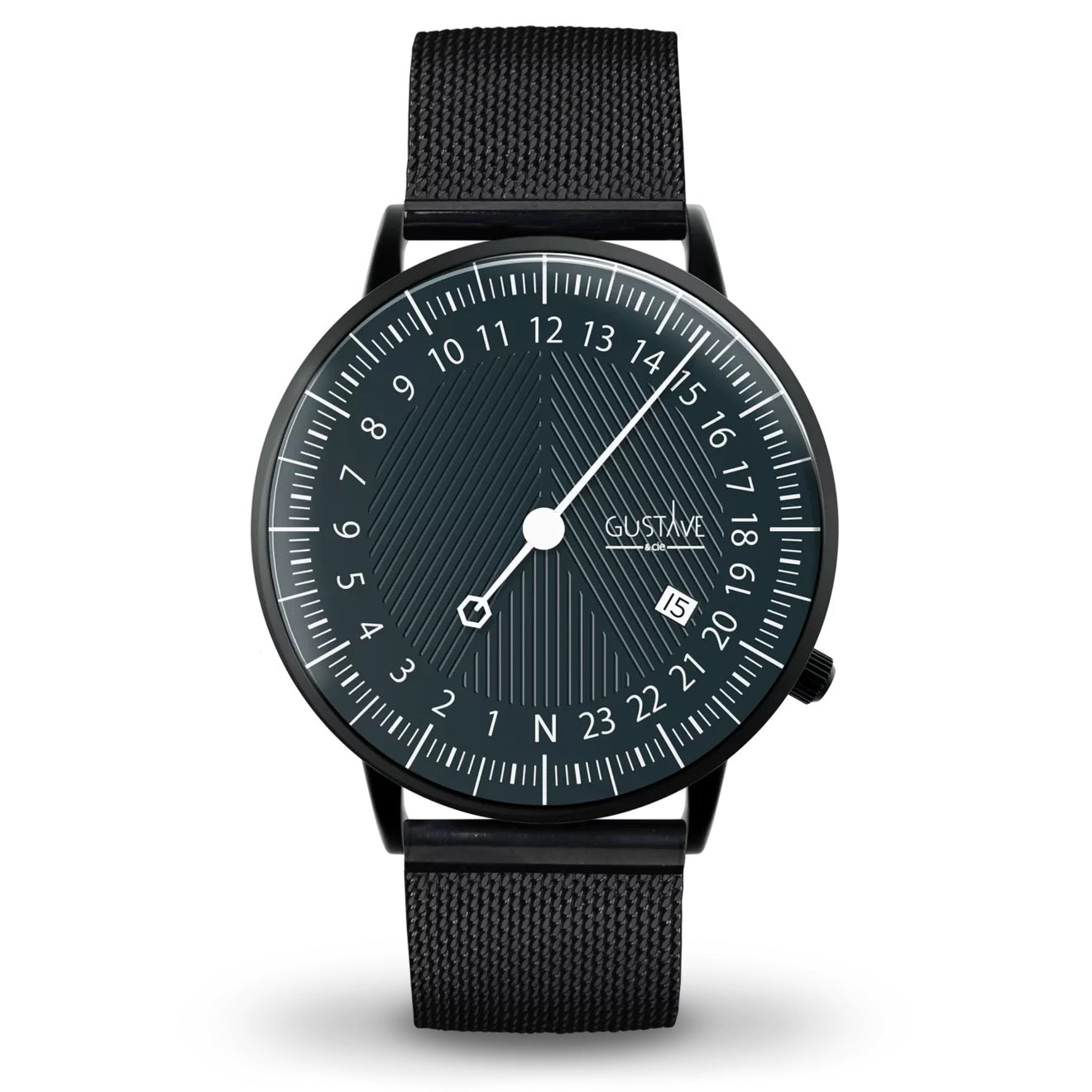 GUSTAVE: ANDRÉ 24H - GREEN DIAL - BLACK CASE