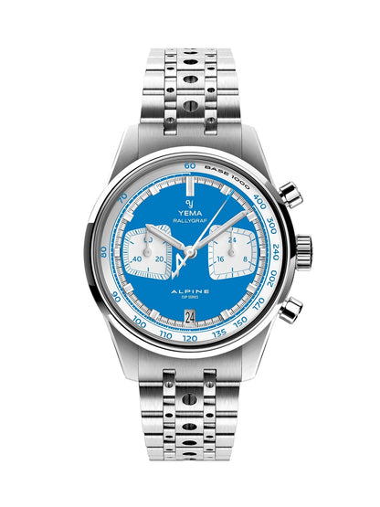 MONTRE YEMA : RALLYGRAF MECAQUARTZ ALPINE BLEU