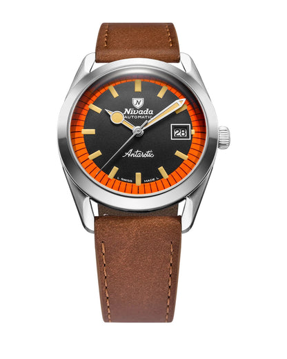 Montre Nivada Grenchen : Super Antarctic Orange et Noir