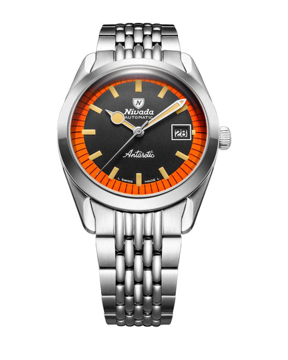 Montre Nivada Grenchen : Super Antarctic Orange et Noir