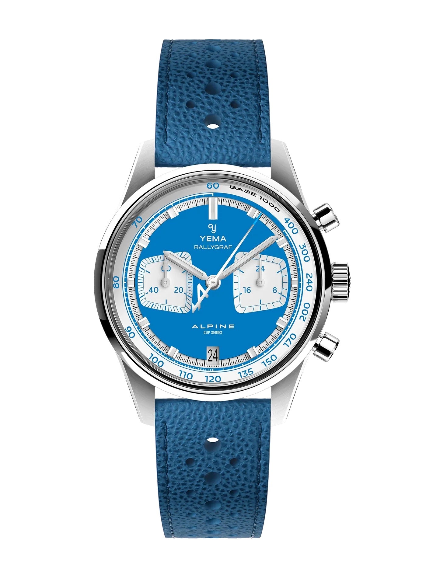 MONTRE YEMA : RALLYGRAF MECAQUARTZ ALPINE BLEU