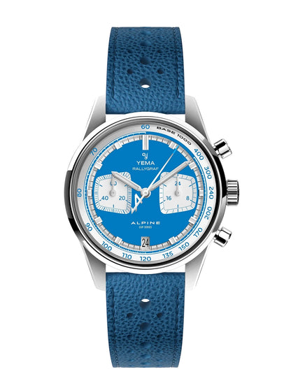 MONTRE YEMA : RALLYGRAF MECAQUARTZ ALPINE BLEU