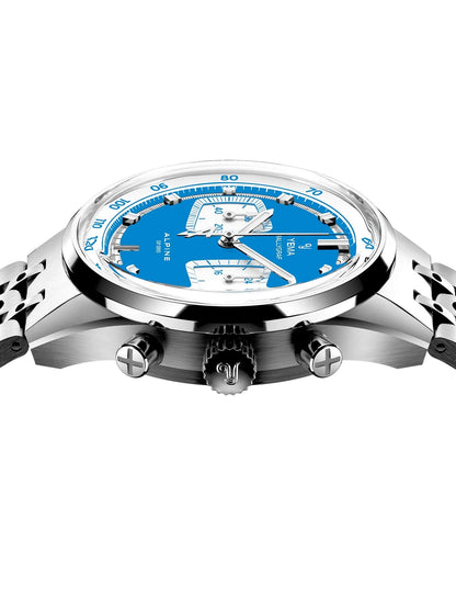 MONTRE YEMA : RALLYGRAF MECAQUARTZ ALPINE BLEU