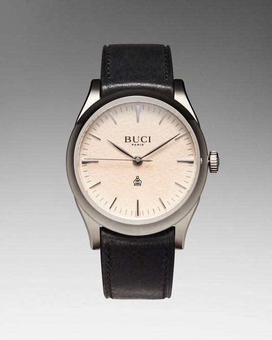 BUCI PARIS : EDITION LIMITÉE GARDE TEMPS AUTOMATIQUE " BEIGE "