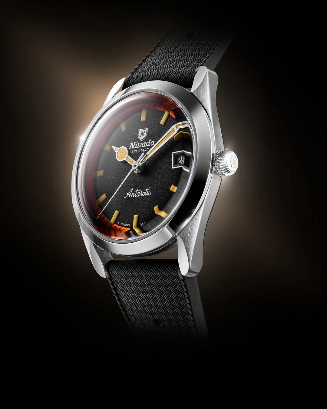 Montre Nivada Grenchen : Super Antarctic Orange et Noir