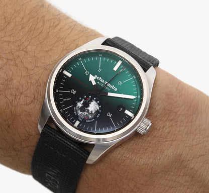 MONTRE ECHO/NEUTRA : AVERAU 39 PHASE LUNAIRE (BIG MOON) VERT DÉGRADÉ