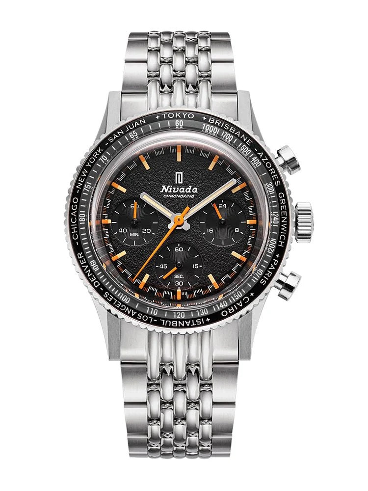 NIVADA GRENCHEN : CHRONOKING MECAQUARTZ INTERBEZEL