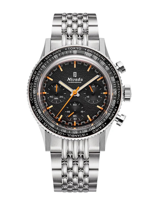 NIVADA GRENCHEN : CHRONOKING MECAQUARTZ INTERBEZEL