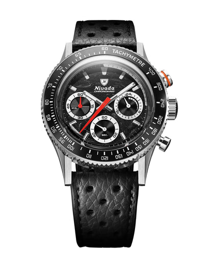 NIVADA GRENCHEN : CHRONOKING RACING NOIR & BLANC
