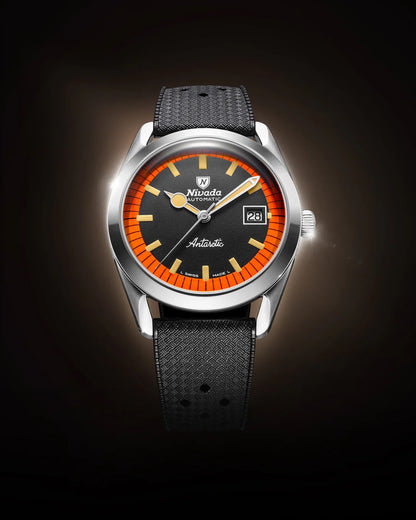 Montre Nivada Grenchen : Super Antarctic Orange et Noir