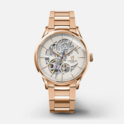 Reloj Charlie Paris: Initial 36 Calado Oro Rosa