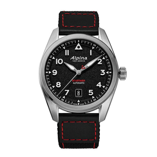 MONTRE ALPINA : STARTIMER PILOT AUTOMATIQUE NOIR AL-525BW4S36