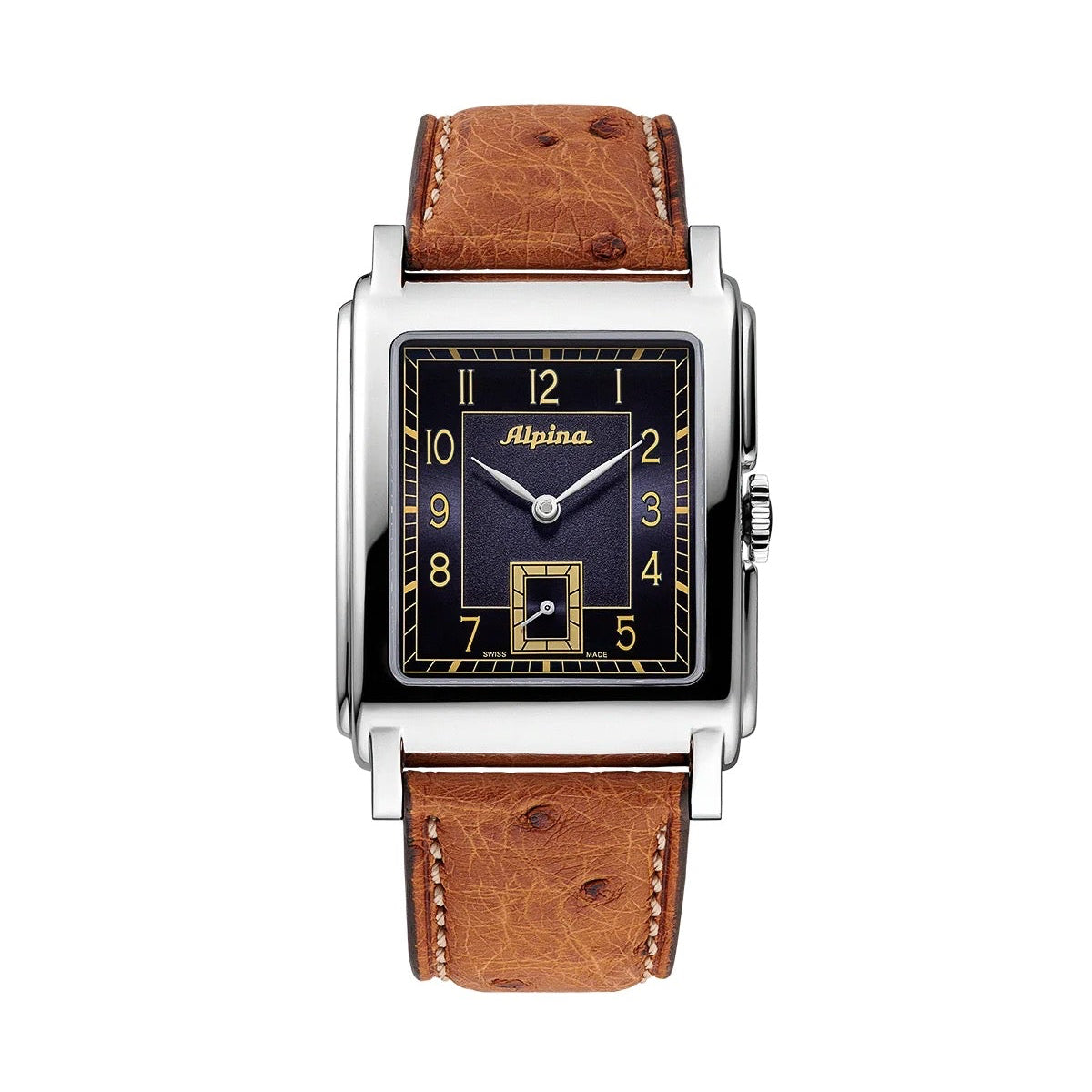 MONTRE ALPINA : HERITAGE CARRÉE AUTOMATIQUE BLEU AL-530N3C6