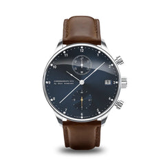 Montre Av86 : 1815 Chronograph - Steel Blue Sunray
