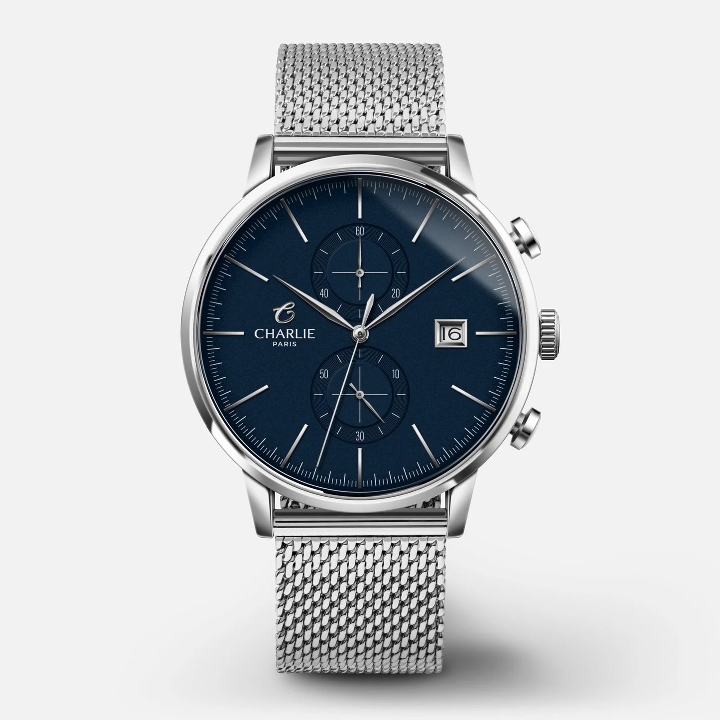 CHARLIE PARIS : HORIZON CHRONOGRAPHE BLEU