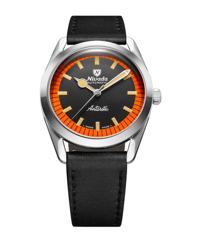 Montre Nivada Grenchen : Super Antarctic Orange et Noir