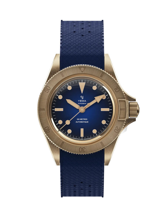 MONTRE YEMA : SUPERMAN BRONZE BLEU CMM.10