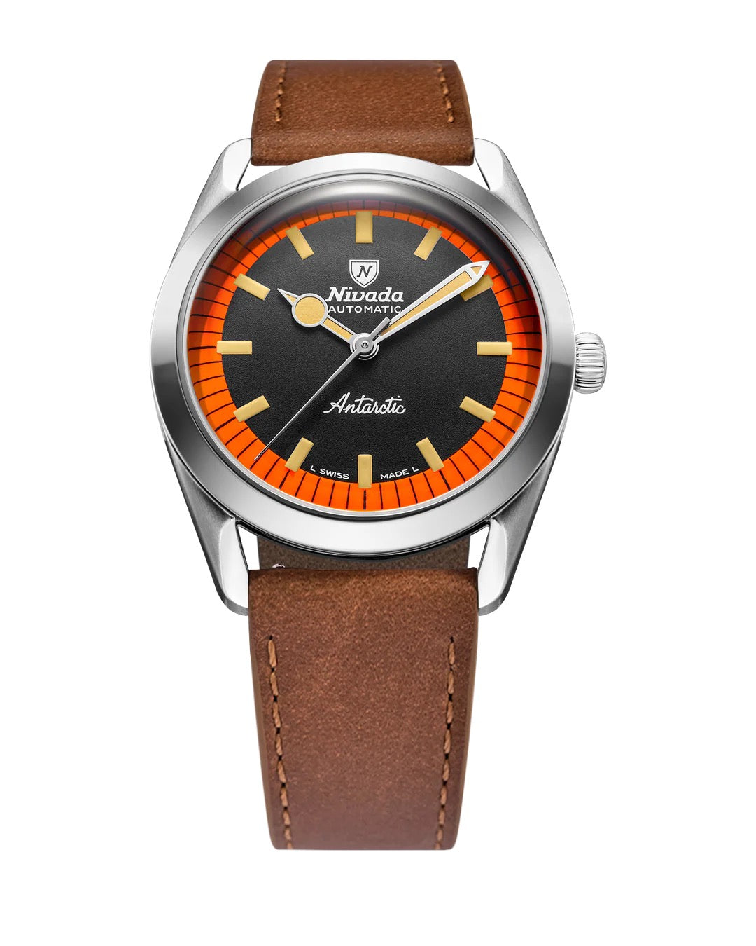 Montre Nivada Grenchen : Super Antarctic Orange et Noir