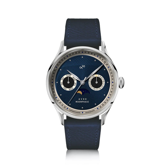 AV86 : 1968 MOONPHASE STEEL DARK BLUE