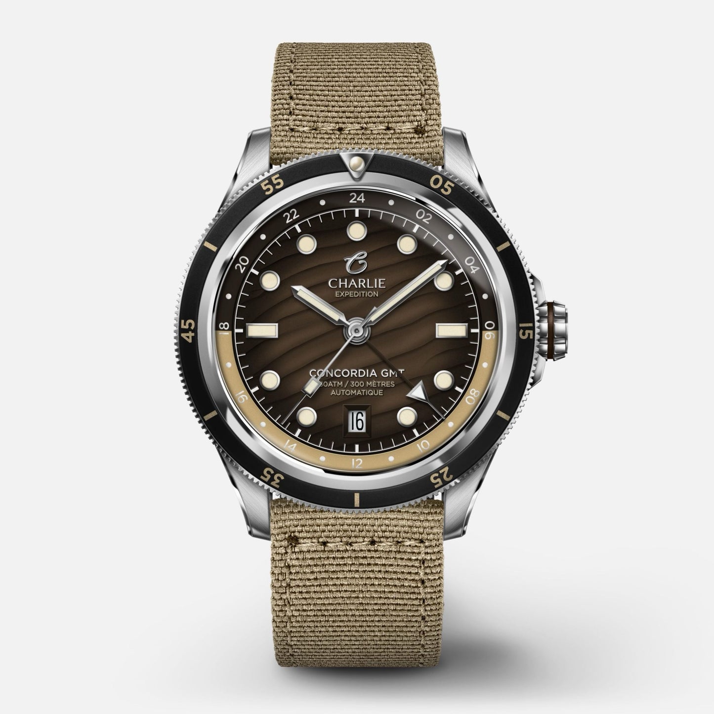 CHARLIE PARIS WATCH: CONCORDIA AUTOMATIC GMT DUNE